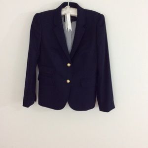 SOLD! J CREW SCHOOLBOY WOMEN’S 8P NAVY WOOL JACKET